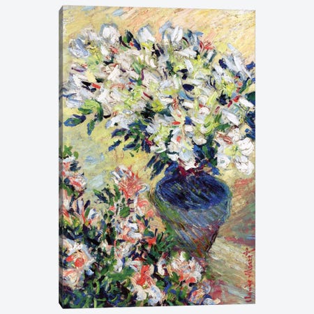 Azaleas, 1885  Canvas Print #BMN3853} by Claude Monet Canvas Wall Art