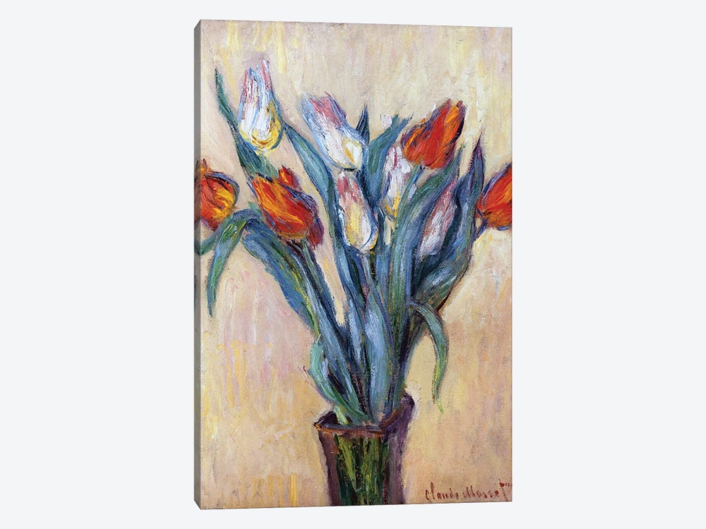 Tulips, 1885  by Claude Monet 1-piece Canvas Print