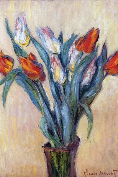 Claude Monet: Tulips, 1885  by Claude Monet
