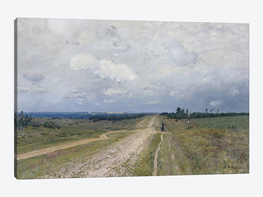 The Vladimirka Road, 1892  by Isaak Ilyich Levitan 1-piece Canvas Print