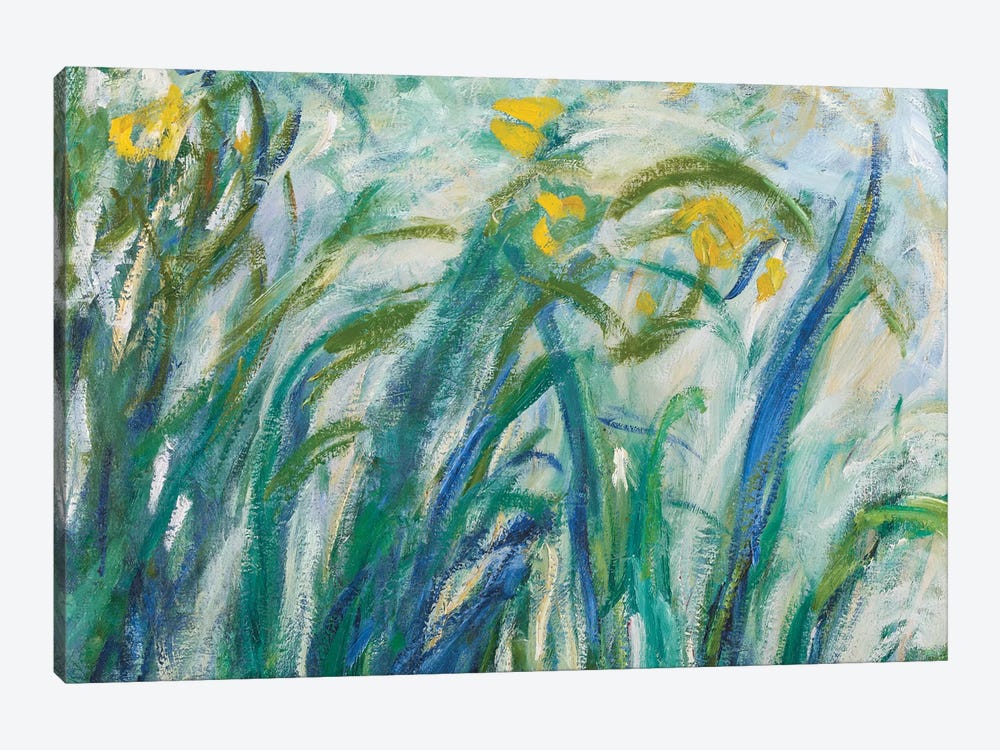 Yellow and Purple Irises, 1924-25  by Claude Monet 1-piece Canvas Wall Art