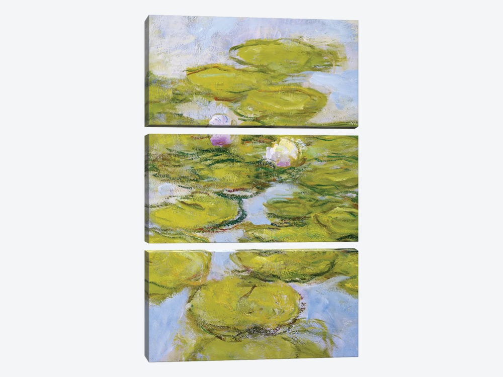 Nympheas, 1916-19  by Claude Monet 3-piece Canvas Art Print