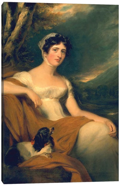 Hon. Emma Cunliffe, later Emma Cunliffe-Offley, c.1809-30  Canvas Art Print
