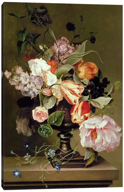 Still life with flowers  Canvas Art Print