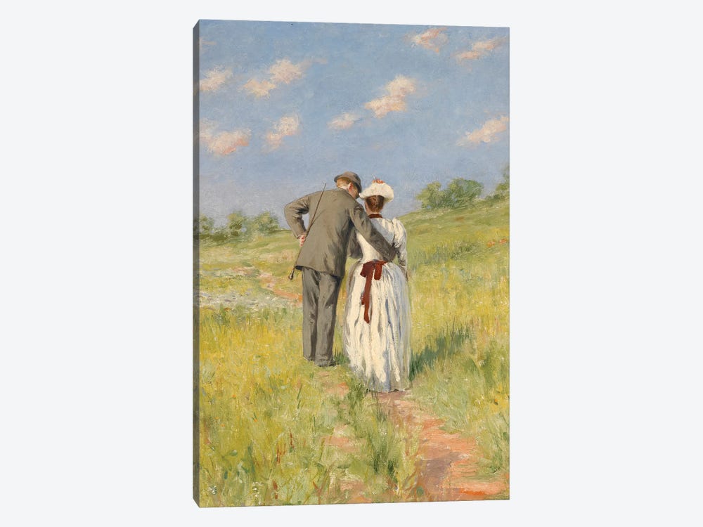 Portrait of Captain William Holmes and Mary Shafter McKitterick, 1888  by American School 1-piece Canvas Wall Art