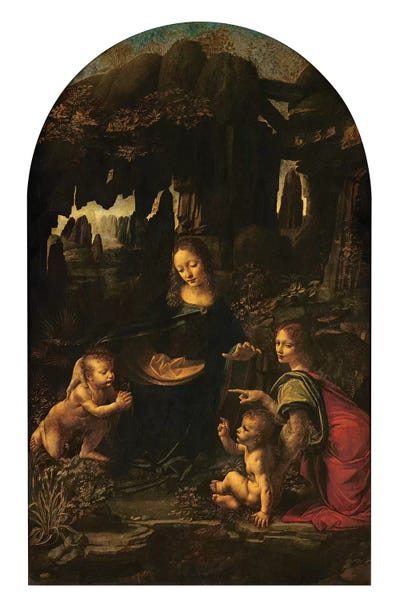 Renaissance: Madonna of the Rocks, c.1478  by Leonardo da Vinci
