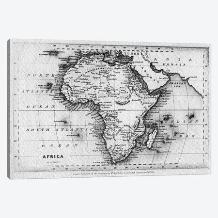 Map of Africa, engraved by Thomas Stirling, published by Edward Bull, 1830  Canvas Print #BMN3891} by English School Canvas Artwork