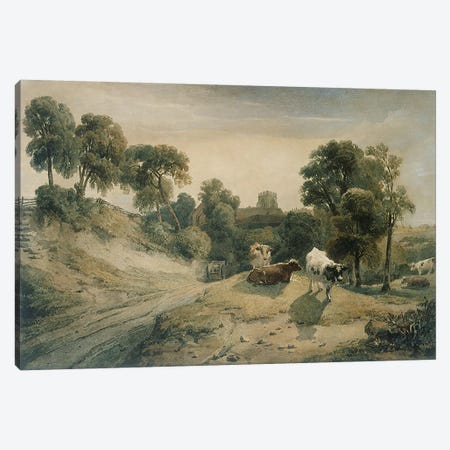 Kneeton-on-the-Hill, c.1815-16  Canvas Print #BMN3893} by Peter de Wint Canvas Art
