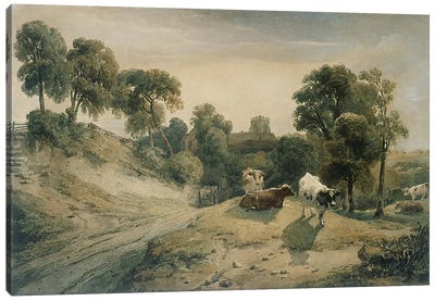 Kneeton-on-the-Hill, c.1815-16  Canvas Art Print