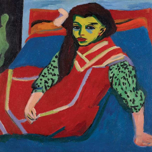 Ernst Ludwig Kirchner: Seated Girl  by Ernst Ludwig Kirchner