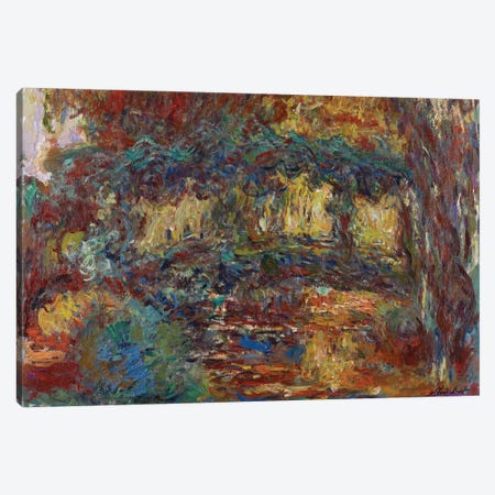 The Japanese Bridge, c.1923-25  Canvas Print #BMN3966} by Claude Monet Canvas Art Print