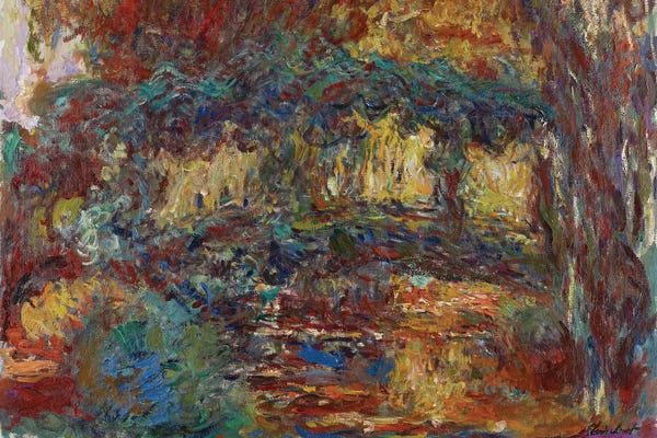 Claude Monet: The Japanese Bridge, c.1923-25  by Claude Monet