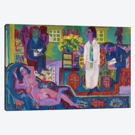 Modern Bohemia, 1924  Canvas Print #BMN3968} by Ernst Ludwig Kirchner Canvas Artwork