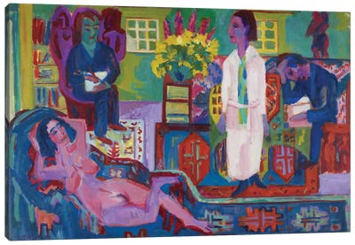 Modern Bohemia, 1924  Canvas Art Print - Ernst Ludwig Kirchner