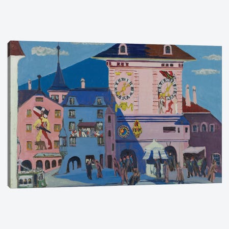 Bern with Belltower, 1935  Canvas Print #BMN3976} by Ernst Ludwig Kirchner Canvas Wall Art