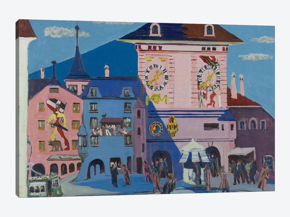 Bern with Belltower, 1935  by Ernst Ludwig Kirchner 1-piece Canvas Artwork