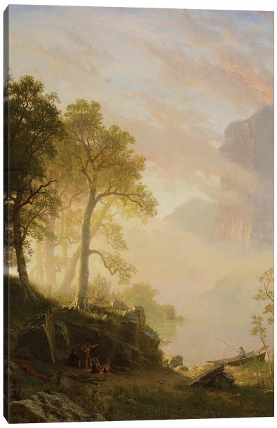 The Merced River in Yosemite, 1868  Canvas Art Print - Hudson River School Art