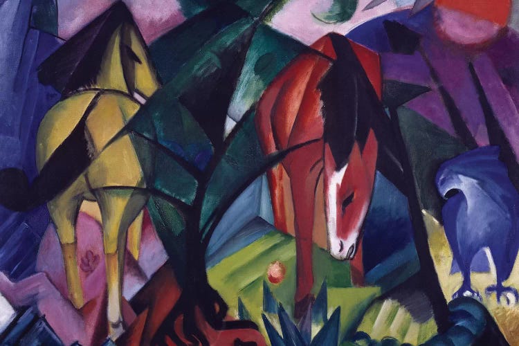 Horse and eagle, 1912, by Franz Marc 