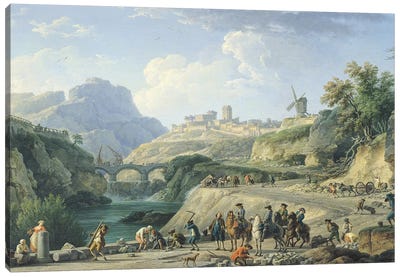 The Construction of a Road, 1774   Canvas Art Print