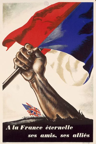 Advertisements: Poster for Liberation of France from World War II, 1944 by Unknown Artist