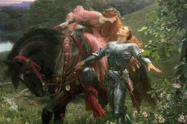 Farm Animals: La Belle Dame Sans Merci, exh.1902  by Sir Frank Dicksee