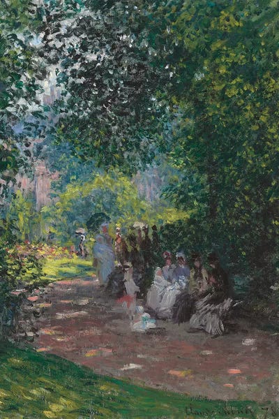 Claude Monet: In the Park Monceau, 1878  by Claude Monet