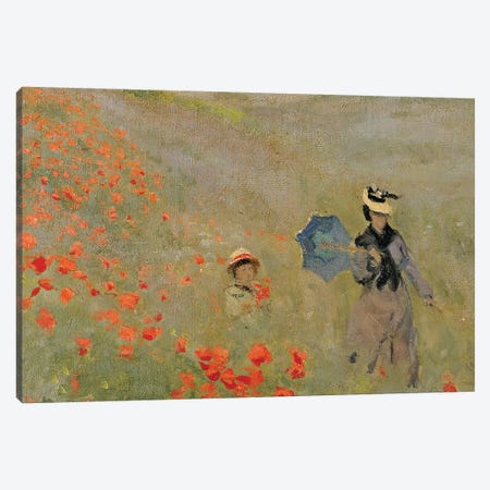 Wild Poppies, near Argenteuil  Canvas Print #BMN4103} by Claude Monet Canvas Print