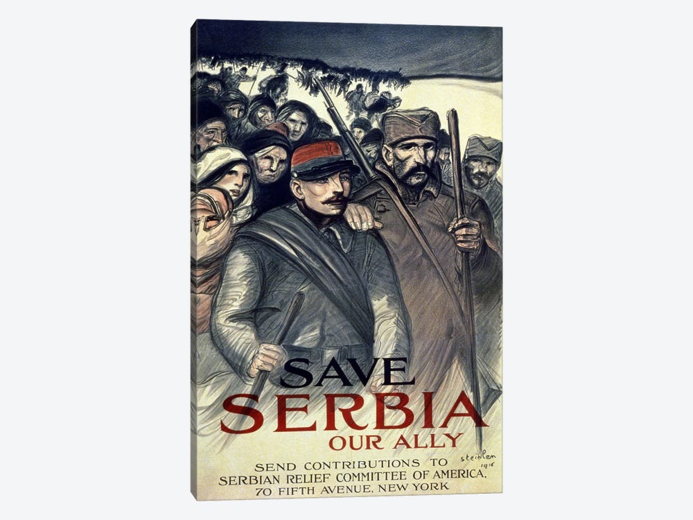 Save Serbia, Our Ally, 1916  1-piece Canvas Artwork