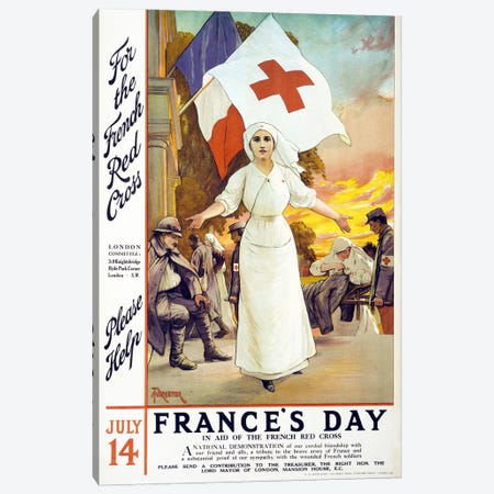 France's Day, 1915  Canvas Print #BMN4111} by Unknown Artist Canvas Wall Art