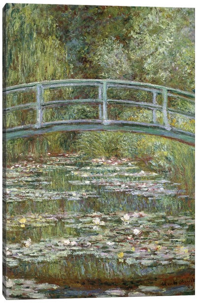The Water-Lily Pond, 1899  Canvas Art Print - Claude Monet
