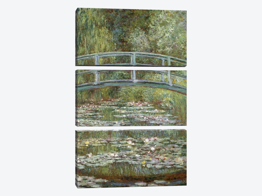 The Water-Lily Pond, 1899  by Claude Monet 3-piece Canvas Art