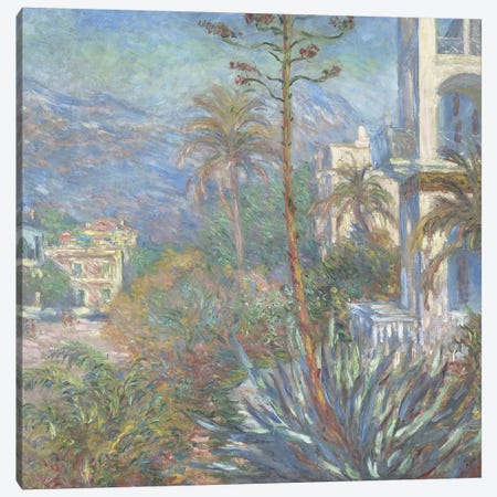 Villas at Bordighera, 1884  Canvas Print #BMN4134} by Claude Monet Canvas Print