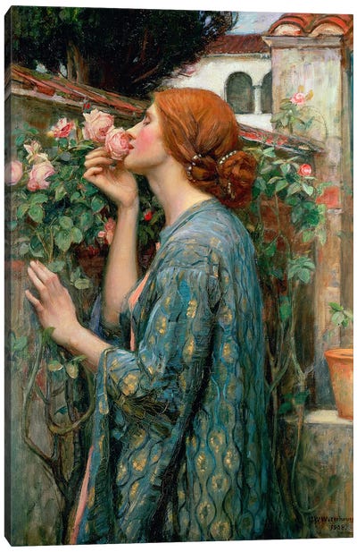 The Soul Of The Rose, 1908  Canvas Art Print - Best Selling Floral Art