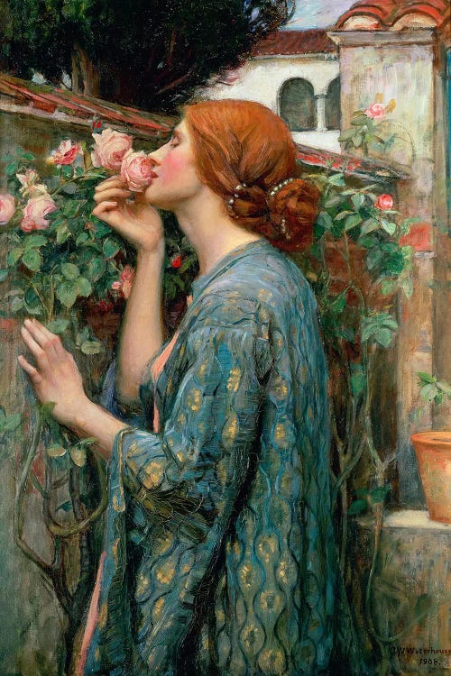 The Soul Of The Rose, 1908  by John William Waterhouse wall art