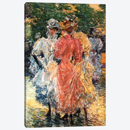 Young Women Chatting, c.1892  Canvas Print #BMN4150} by Childe Hassam Canvas Art