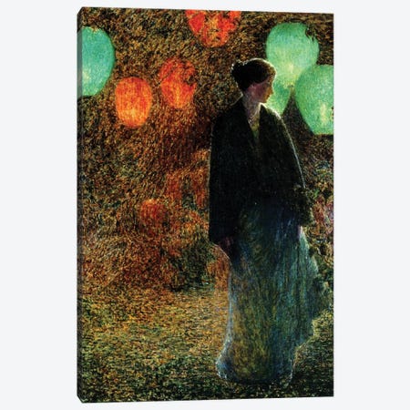 July Night, 1898  Canvas Print #BMN4158} by Childe Hassam Canvas Wall Art