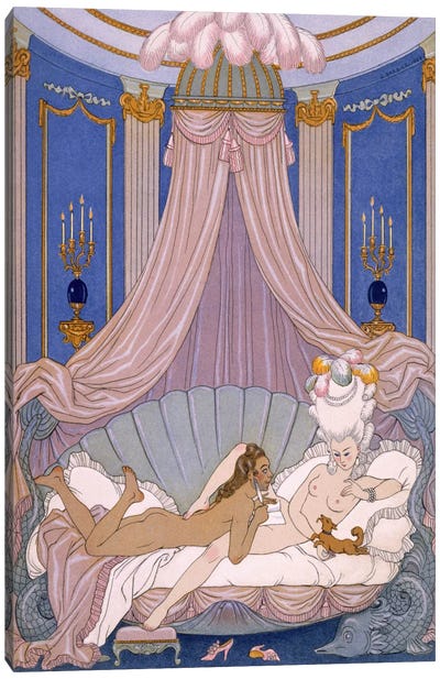 Scene from 'Les Liaisons Dangereuses' by Pierre Chodlerlos de Laclos Canvas Art Print