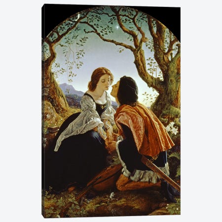 Hesperus, the Evening Star, Sacred to Lovers, 1855  Canvas Print #BMN421} by Sir Joseph Noel Paton Canvas Wall Art