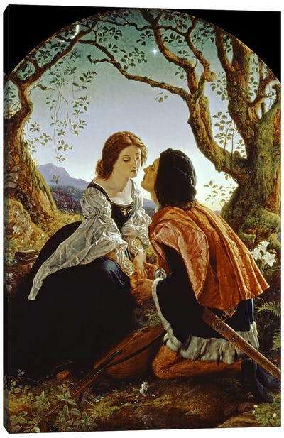 Hesperus, the Evening Star, Sacred to Lovers, 1855  Canvas Art Print