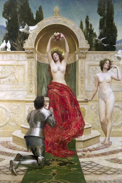 Doves & Pigeons: In the Venusburg  by John Collier