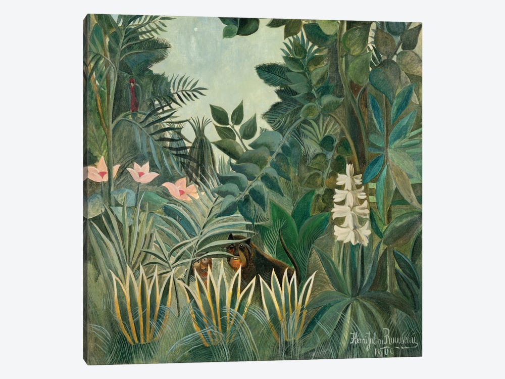 The Equatorial Jungle, 1909  by Henri Rousseau 1-piece Art Print