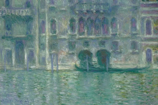 Mist & Fog: Palazzo da Mula, Venice, 1908  by Claude Monet