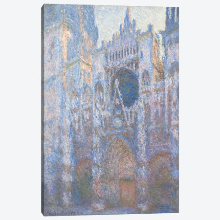 Rouen Cathedral, West facade, 1894  Canvas Print #BMN4260} by Claude Monet Canvas Art