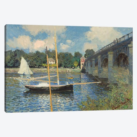 The Bridge at Argenteuil, 1874  Canvas Print #BMN4261} by Claude Monet Canvas Art