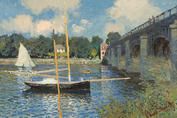 All Things Monet: The Bridge at Argenteuil, 1874  by Claude Monet
