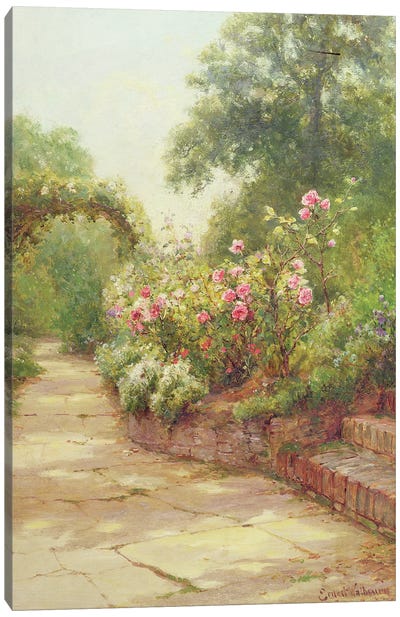 The Garden Steps Canvas Art Print