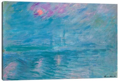 Waterloo Bridge, 1899-1903  Canvas Art Print - Claude Monet