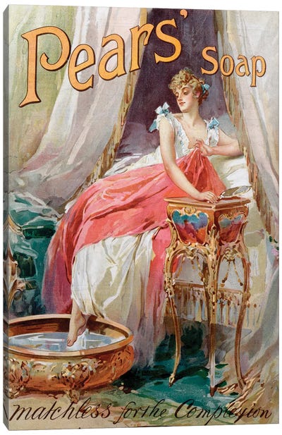 Advertisement for 'Pears' Soap', 1898  Canvas Art Print