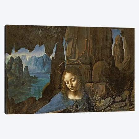 The Virgin of the Rocks  Canvas Print #BMN4352} by Leonardo da Vinci Canvas Art
