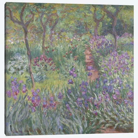 The Artist’s Garden in Giverny, 1900  Canvas Print #BMN4364} by Claude Monet Canvas Art